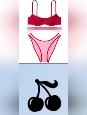 XL/L PINK By Frankies Bikinis Buttercup Golden Hour Bikini Set Pink Red